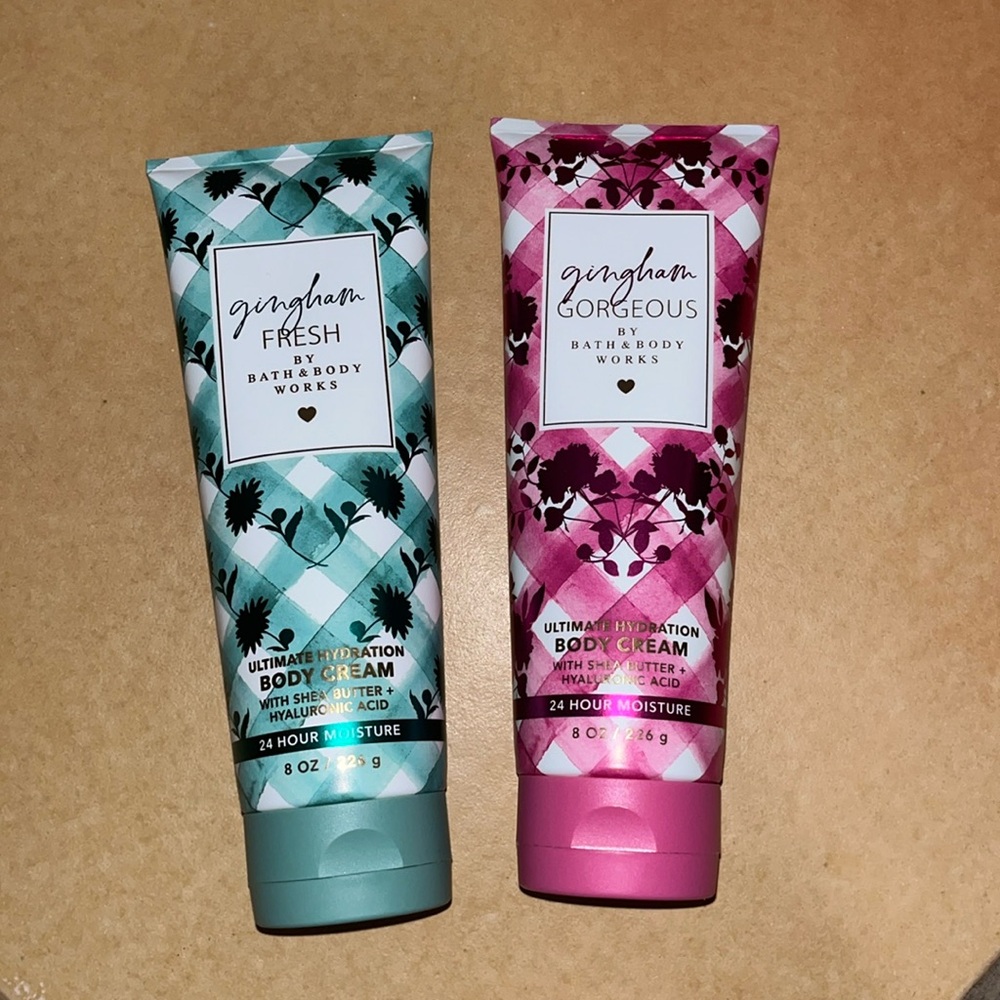 Gingham FRESH & Gingham GORGEOUS hydration body cream Shea butter hyaluronic